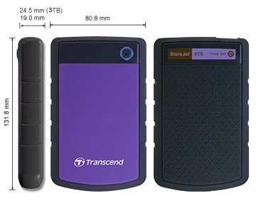Išorinis kietasis diskas TRANSCEND HDD USB3 4TB 2.5