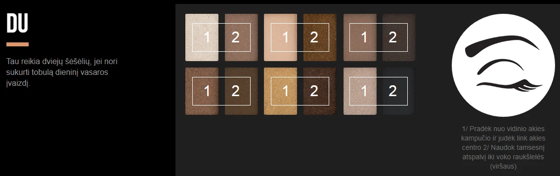 Maybelline The Nudes šešėlių paletė aprašymas - Prekės nuotrauka
