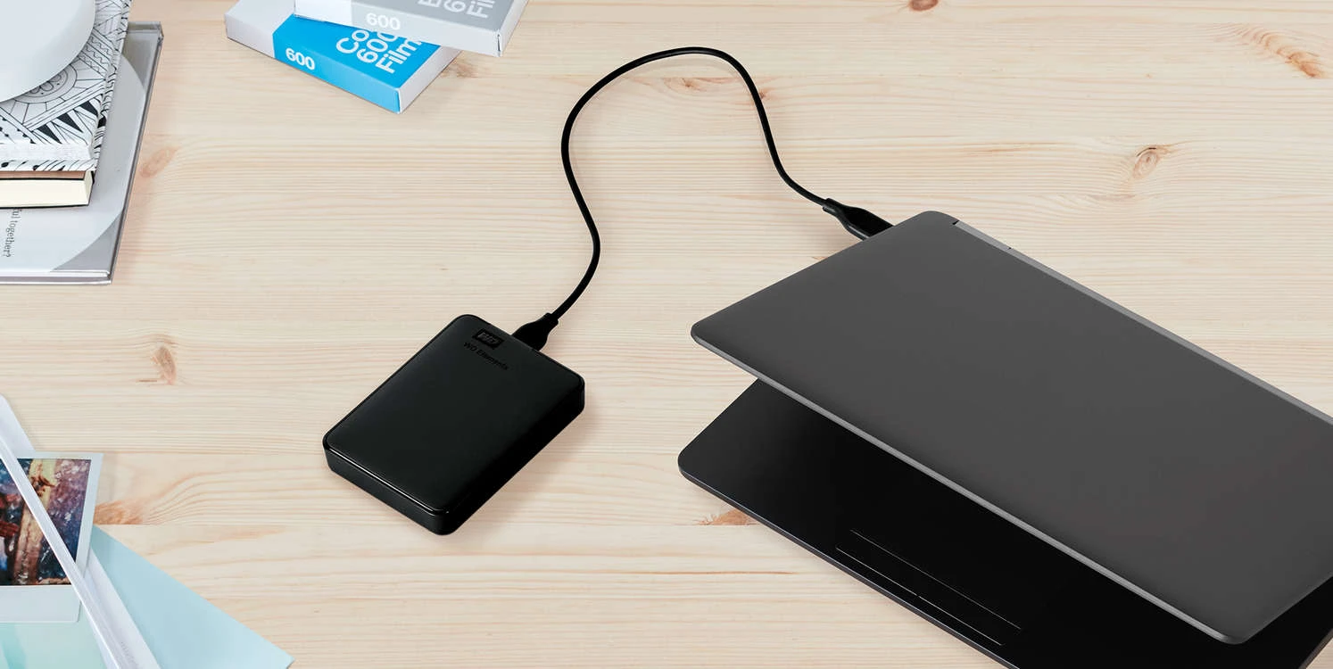 Western Digital Kietasis išorinis diskas WD Elements Portable HDD 1TB USB3 WDBUZG0010BBK-EESN Juodas  aprašymas - Prekės nuotrauka