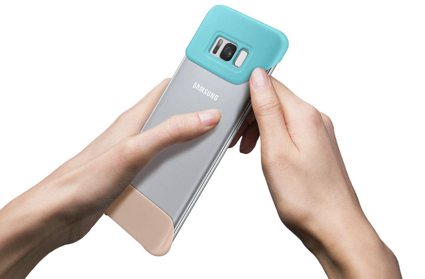 Samsung Galaxy S8+ 2Piece dėklas (Violetinis/Žalias) MG955CVE  aprašymas - Prekės nuotrauka