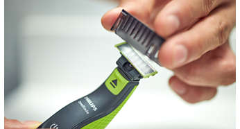 Barzdaskutė Philips Shaver QP2520/30 OneBlade Operating time (max) 45 min, Wet & Dry, NiMH, Lime žalias/Pilkas aprašymas - Prekės nuotrauka
