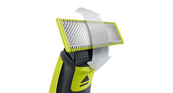Barzdaskutė Philips Shaver QP2520/30 OneBlade Operating time (max) 45 min, Wet & Dry, NiMH, Lime žalias/Pilkas aprašymas - Prekės nuotrauka