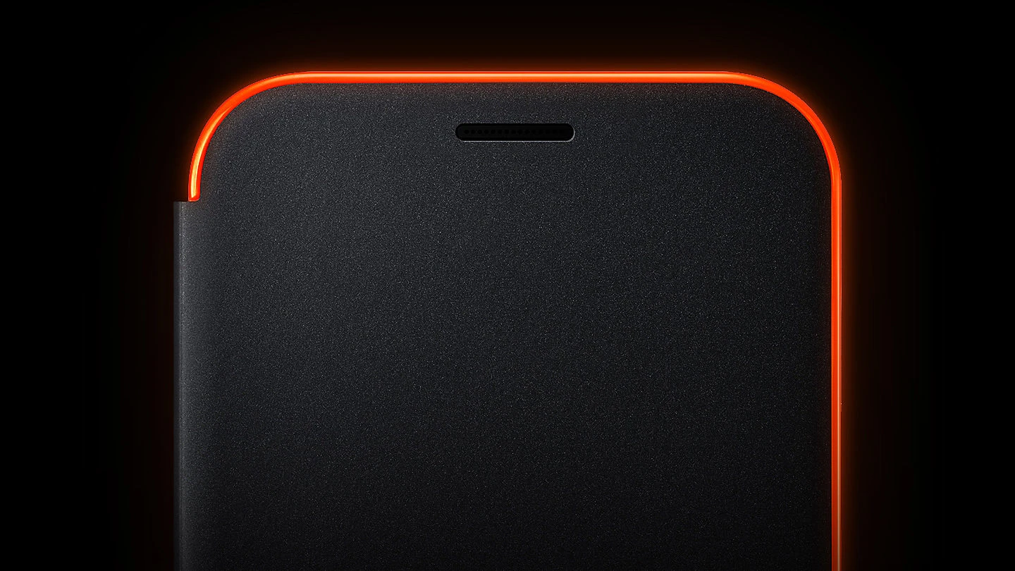 Samsung Galaxy A3(2017) atverčiamas dėklas Neon Juodas aprašymas - Prekės nuotrauka