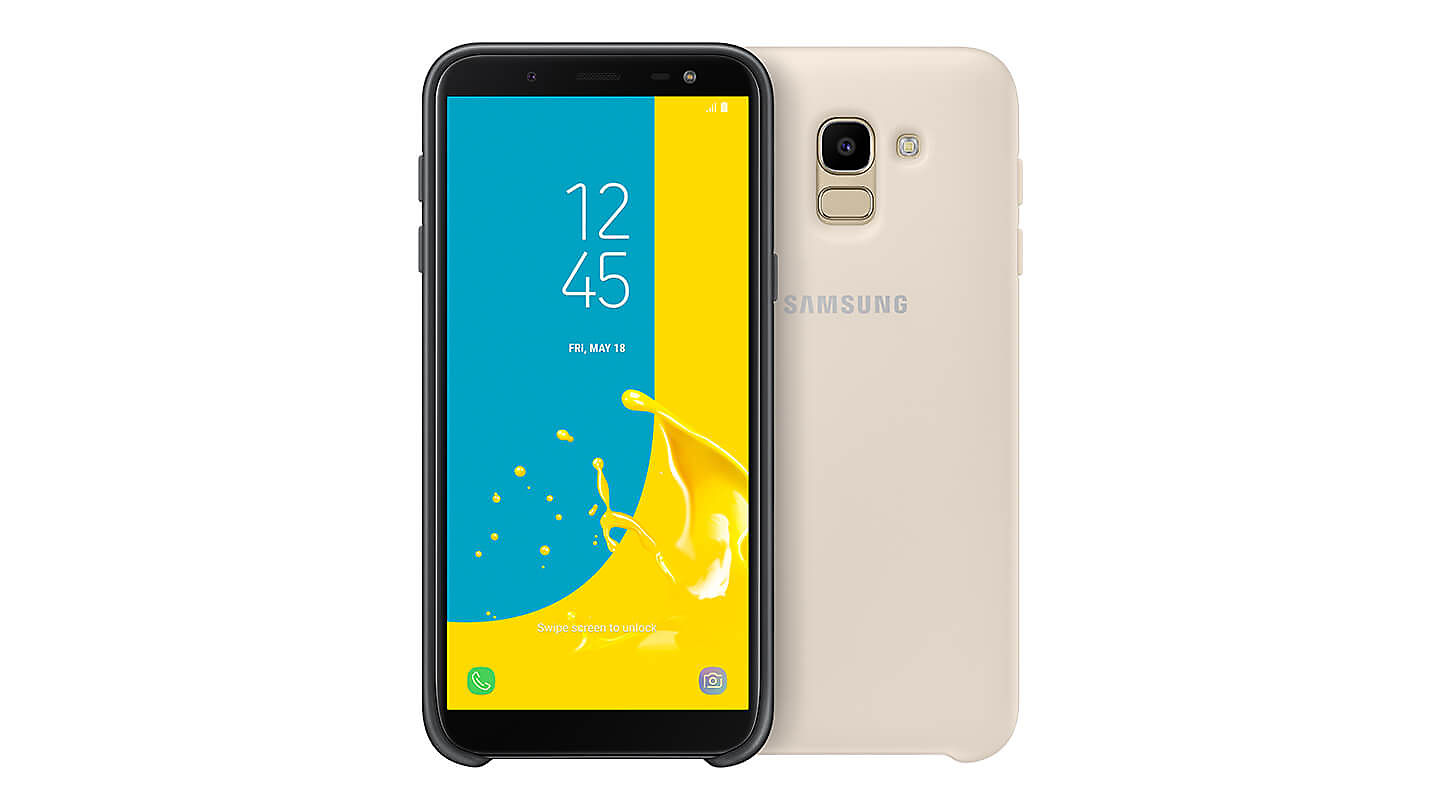 Galaxy J6 dviejų sluoksnių dėklas (Auksinis) aprašymas - Prekės nuotrauka