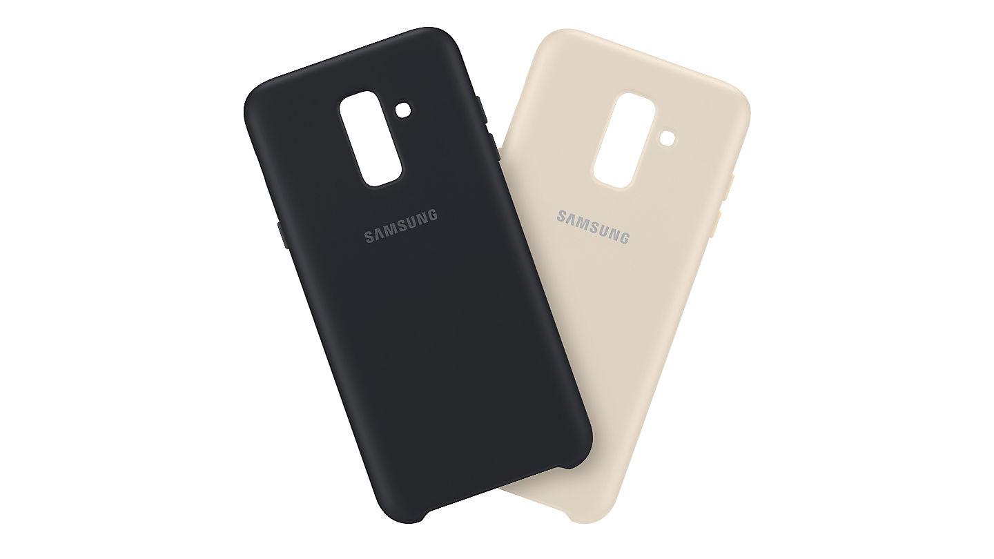 Samsung Galaxy A6 dėklas Dual Layer (Auksinis) aprašymas - Prekės nuotrauka