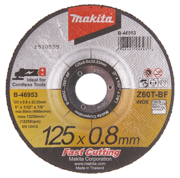 Makita Pjovimo diskas 125x0,8mm B-46953 Pjovimo diskas aprašymas - Prekės nuotrauka