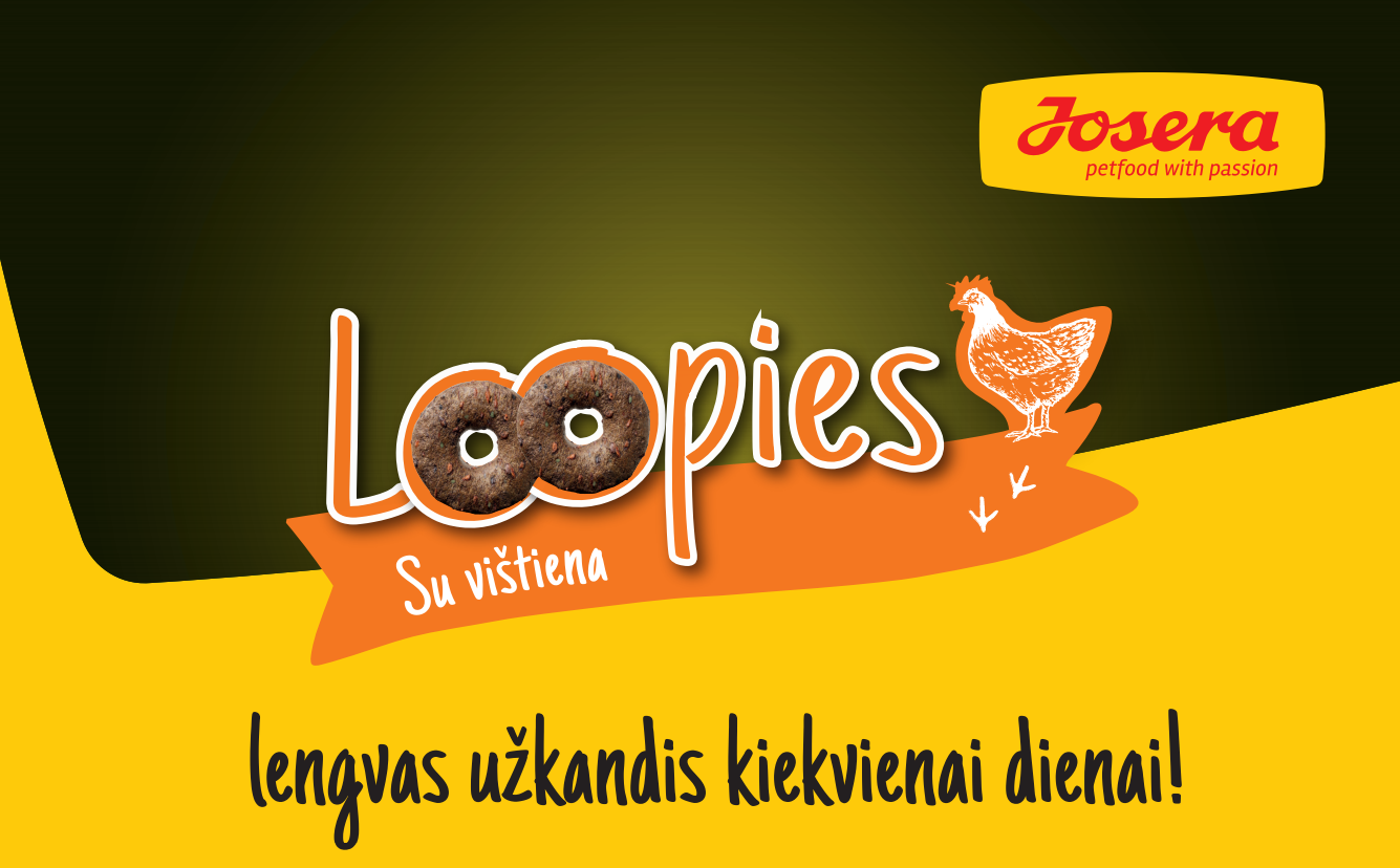 Josera Loopies Poultry skanėstas užkandis šunims, su paukštiena 11x150g aprašymas - Prekės nuotrauka