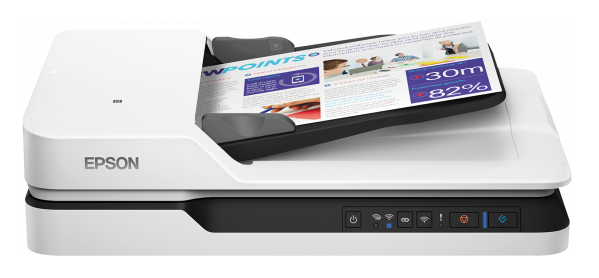 Epson WorkForce DS-1660W plokštuminis skaitytuvas su Wi-Fi aprašymas - Prekės nuotrauka