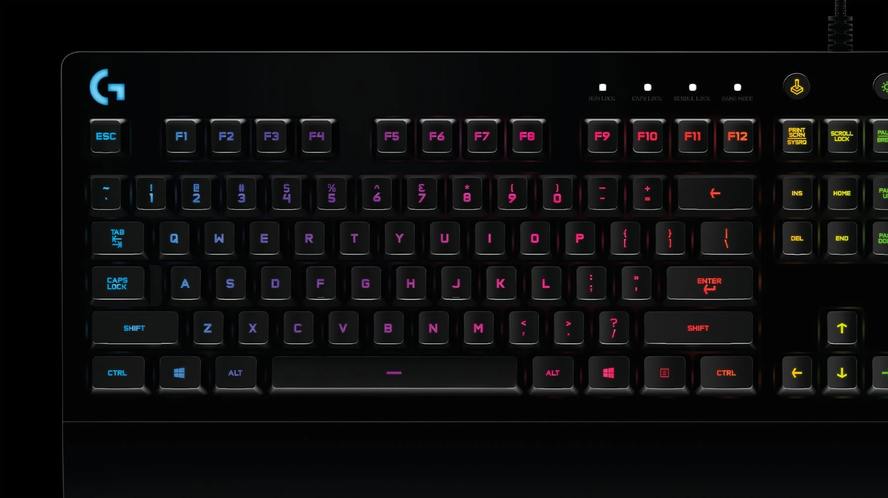 Žaidimų Klaviatūra Logitech G213 Prodigy RGB, DE išdėstymas aprašymas - Prekės nuotrauka