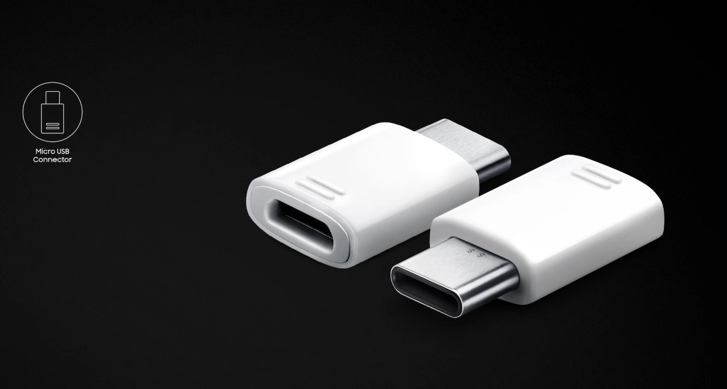 Samsung Adapteris iš USB-C į microUSB (Baltas) aprašymas - Prekės nuotrauka