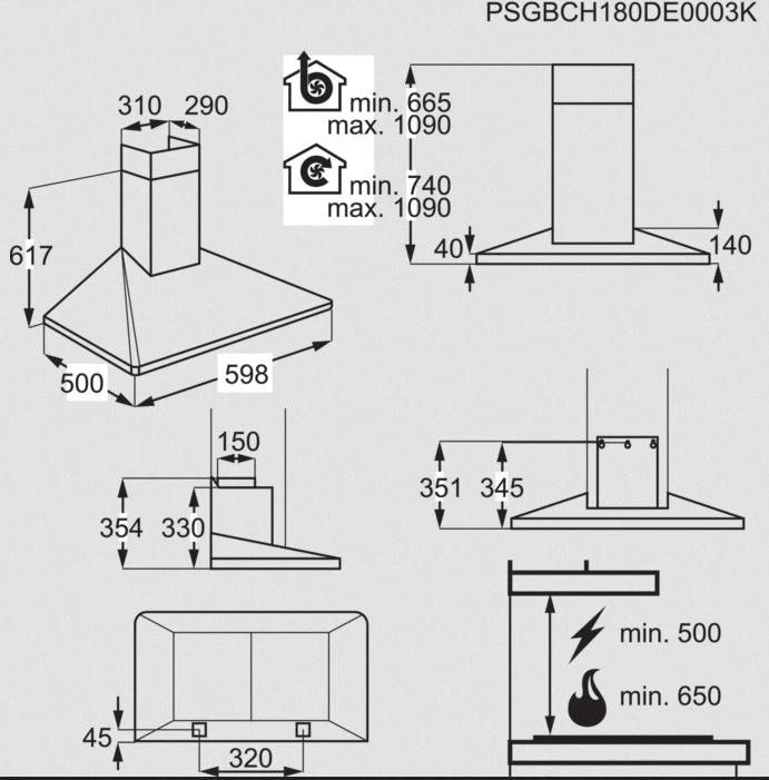 Gartraukis Electrolux EFF60560OX aprašymas - Prekės nuotrauka