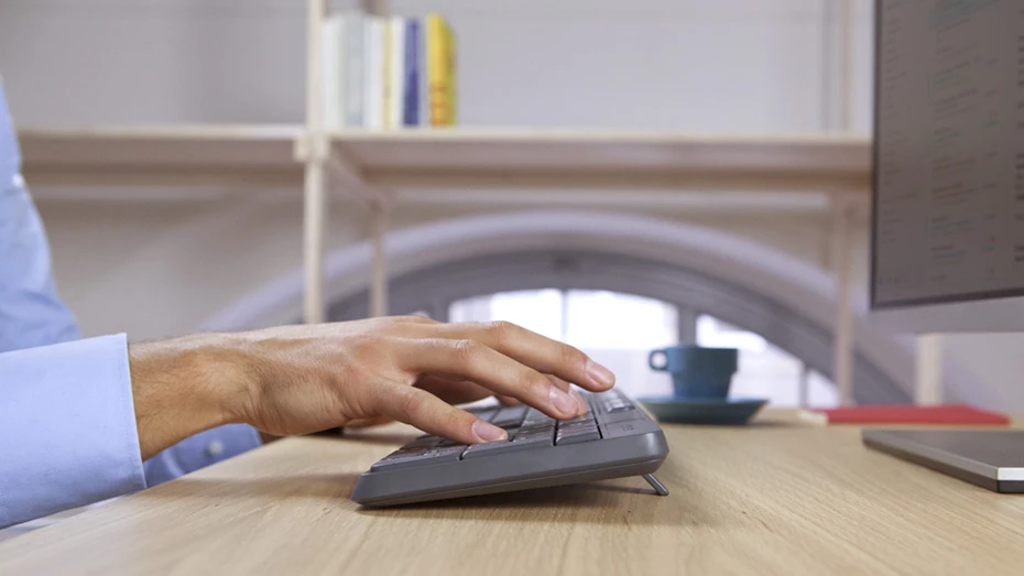 Belaidis klaviatūros ir pelės rinkinys Logitech MK235, US išdėstymas aprašymas - Prekės nuotrauka