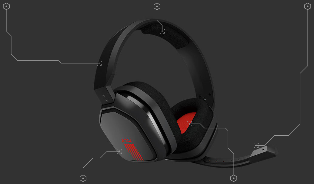 Žaidimų ausinės Logitech Astro Gaming A10 Headset FOR PC, MAC Also  compatible with Xbox One, PS4™, Mobile, Switch | Varle.lt