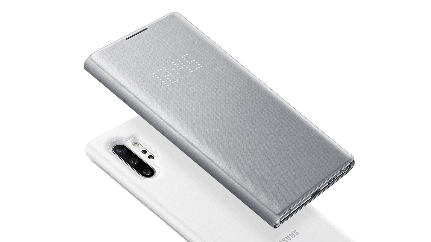 Samsung Galaxy Note10 LED View dėklas (Sidabrinis) NN970PSE  aprašymas - Prekės nuotrauka