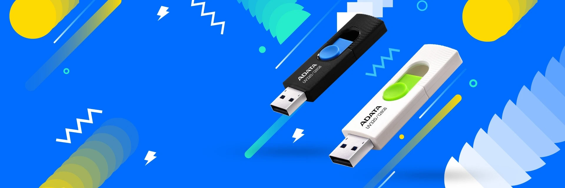 Atmintukas Adata UV320 64GB Baltas aprašymas - Prekės nuotrauka