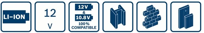 Bosch Akumuliatorius GBA 12V 2,0 Ah aprašymas - Prekės nuotrauka