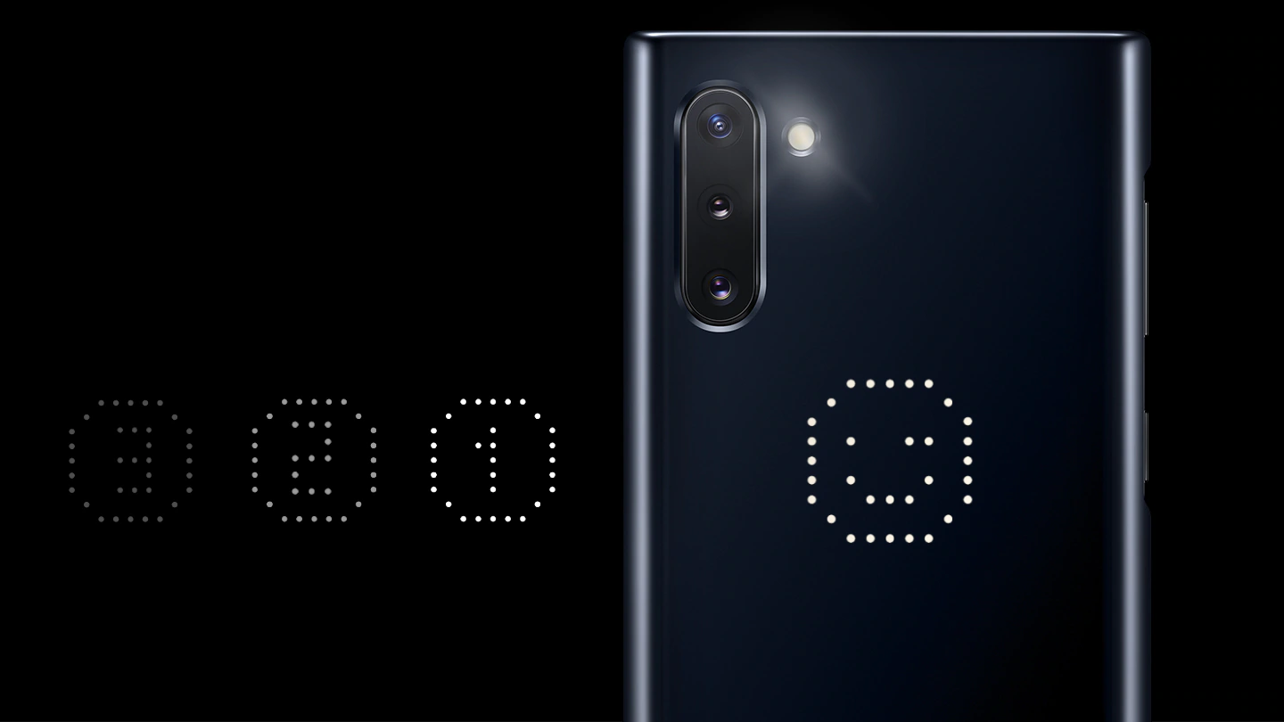 Samsung Galaxy Note10 LED dėklas (Baltas) KN970CWE  aprašymas - Prekės nuotrauka