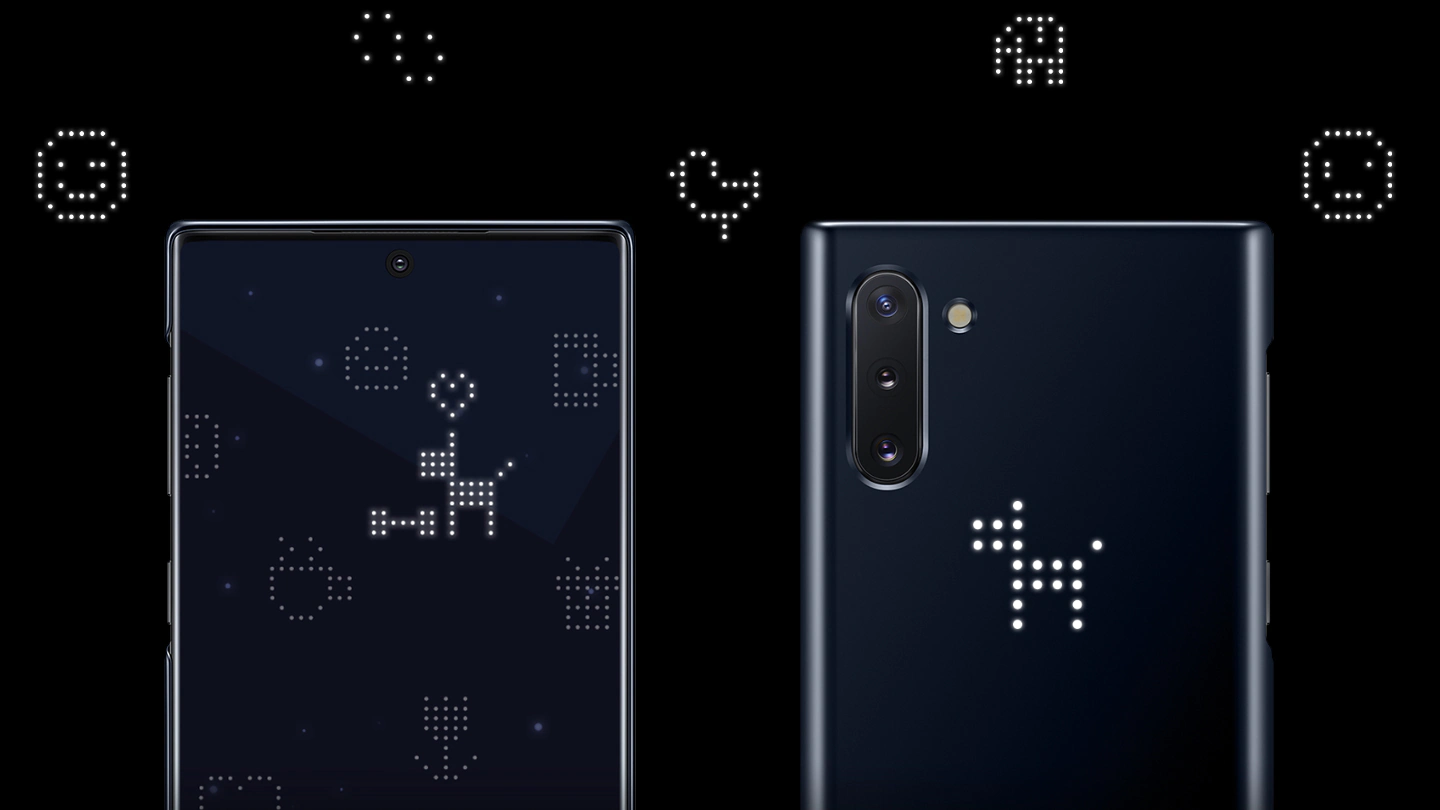 Samsung Galaxy Note10 LED dėklas (Baltas) KN970CWE  aprašymas - Prekės nuotrauka