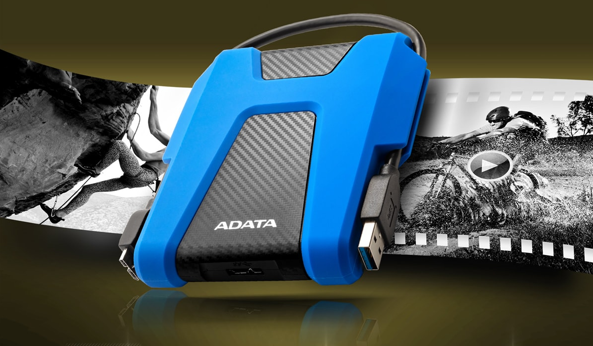 Išorinis kietasis diskas ADATA HD680 2TB USB3.2, Juodas aprašymas - Prekės nuotrauka