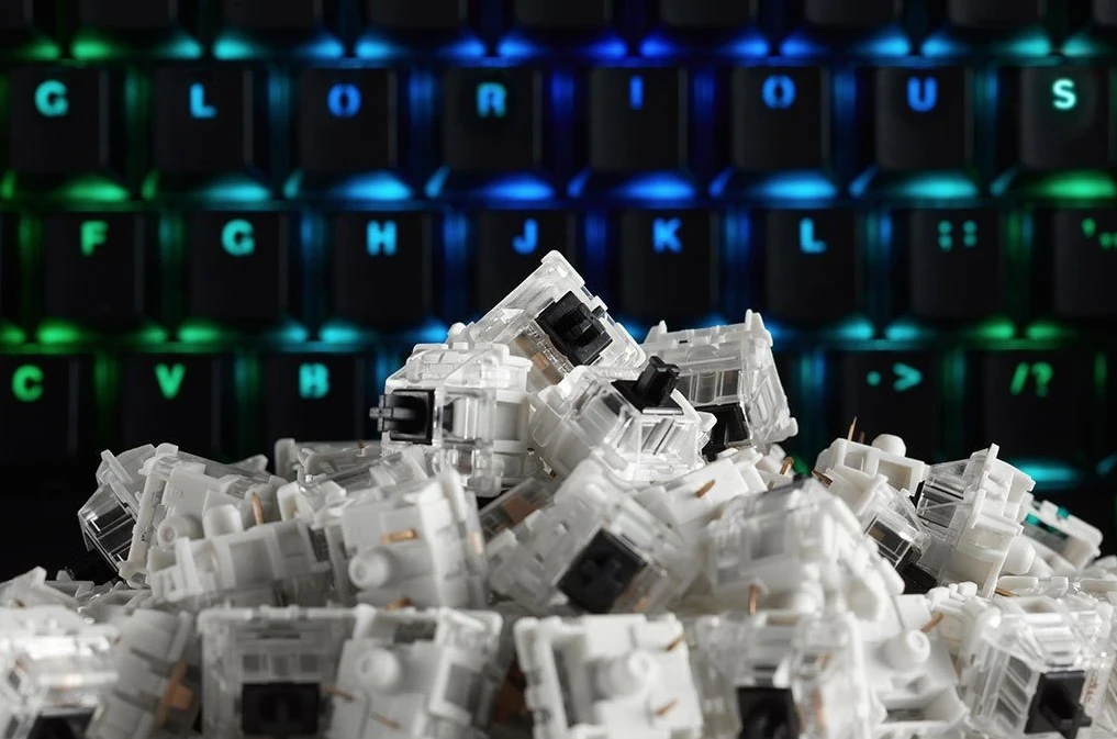 Glorious Gateron Black Switches klavišai klaviatūrai (120 vnt) aprašymas - Prekės nuotrauka