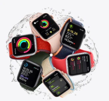 Išmanusis laikrodis Apple Watch SE GPS + Cellular, 40mm, Kosminės pilkos  spalvos aliuminio korpusu su anglies spalvos medžiaginiu dirželiu | Varle.lt