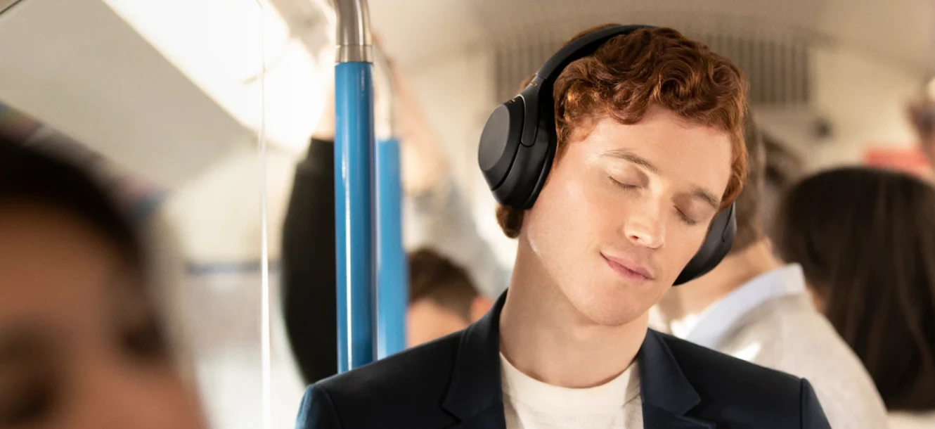 Sony WH-1000XM4 belaidės triukšmą slopinančios ausinės, Mėlynos aprašymas - Prekės nuotrauka
