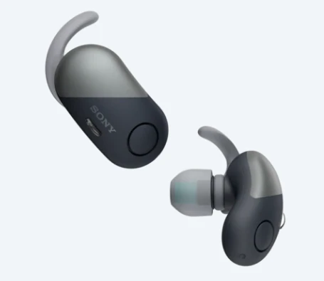 Belaidės triukšmą slopinančios sportinės ausinės Sony WF-SP700N, Baltos aprašymas - Prekės nuotrauka