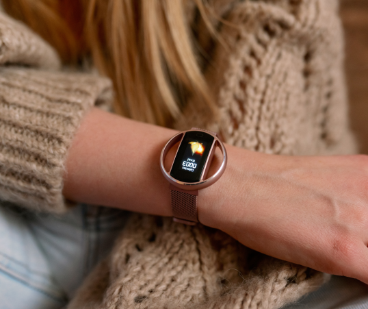 Išmanusis laikrodis Garett Women Nicole, Tamsaus plieno spalvos | Varle.lt