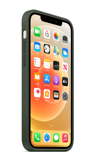 Apple iPhone 12, 12 Pro Silikoninis dėklas su MagSafe, Žalias (Cyprus Green) aprašymas - Prekės nuotrauka