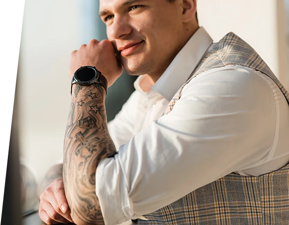 Išmanusis laikrodis Garett Men 5S, Juodas aprašymas - Prekės nuotrauka