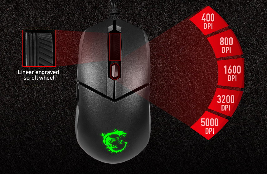 MSI Vigor GK30 Klaviatūra žaidimams, US išdėstymas, su laidu, Juodas aprašymas - Prekės nuotrauka