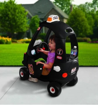 Paspiriama mašinėlė Little Tikes Cozy Coupe Taksi (160467) aprašymas - Prekės nuotrauka