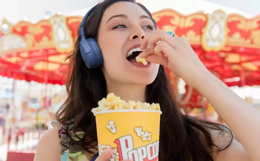 Lengvos ir patogios belaidės Ausinės JBL Tune 510BT Pure Bass sound su mikrofonu, Baltos aprašymas - Prekės nuotrauka