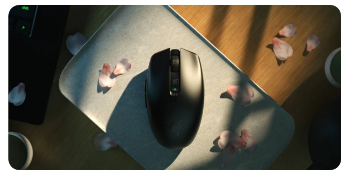 Ultra-Lengva Belaidė Žaidimų Pelė Razer Orochi V2, Balta aprašymas - Prekės nuotrauka