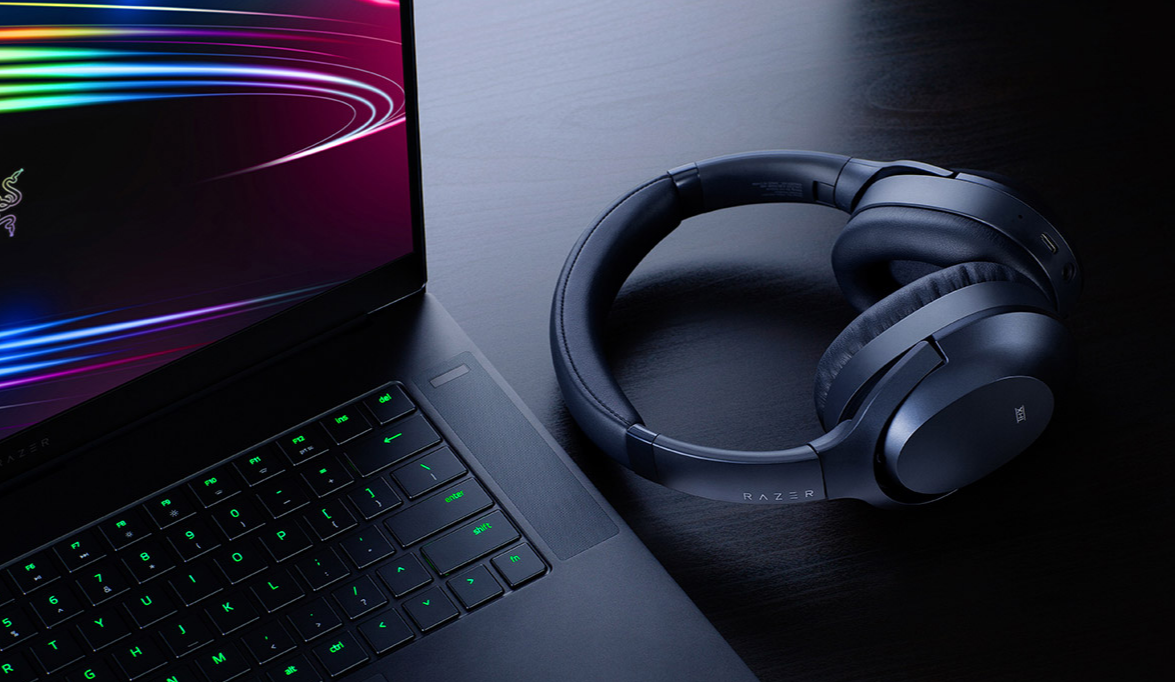 Belaidės THX Sertifikuotos ausinės Razer Opus su Aktyviu triukšmo  slopinimu, Juodos | Varle.lt