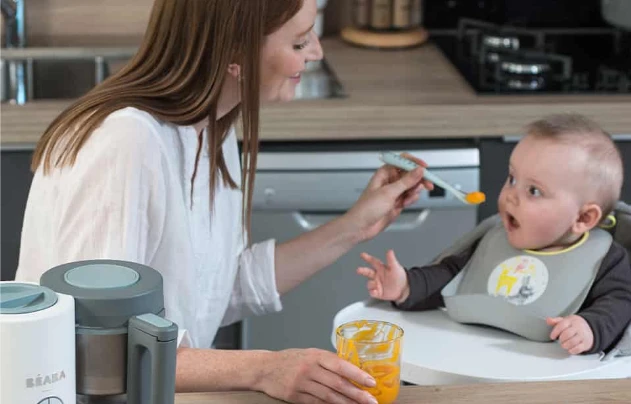 Trintuvas-garintuvas Beaba Babycook Neo, pilkas/baltas aprašymas - Prekės nuotrauka