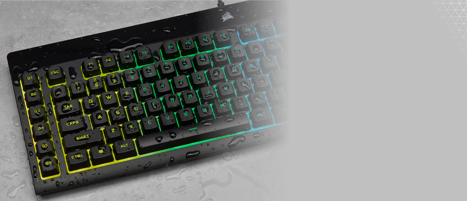 Žaidimų klaviatūra Corsair K55 RGB Pro XT su RGB pašvietimu, ENG išdėstymas aprašymas - Prekės nuotrauka