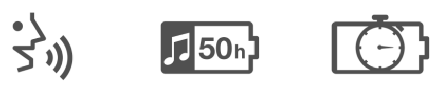 Deep Bass Belaidės Ausinės Panasonic RB-M300BE-K, Juodos aprašymas - Prekės nuotrauka