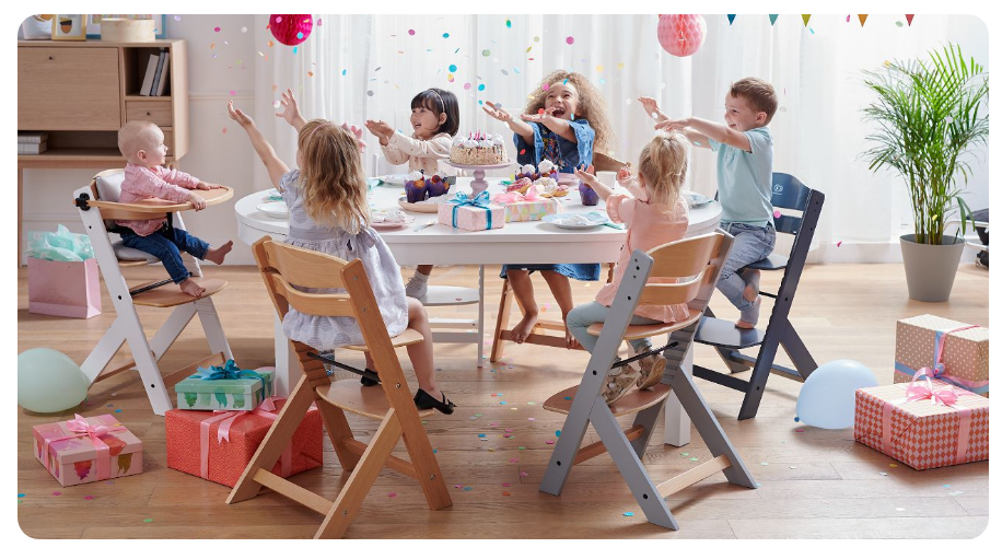 KinderKraft maitinimo kėdutė Enock, medinė aprašymas - Prekės nuotrauka