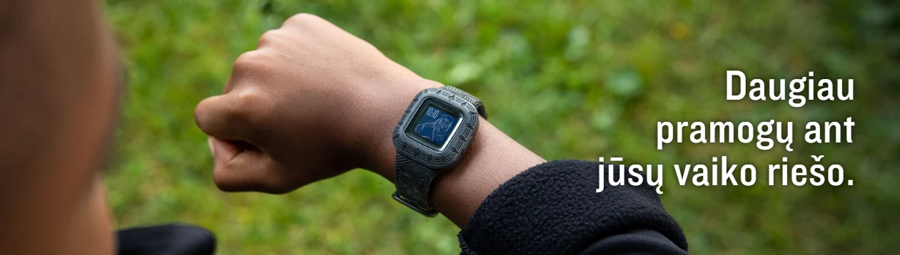 Išmanusis laikrodis vaikams Garmin vivofit Jr. 3, Marvel Black Panther, Juodos spalvos aprašymas - Prekės nuotrauka