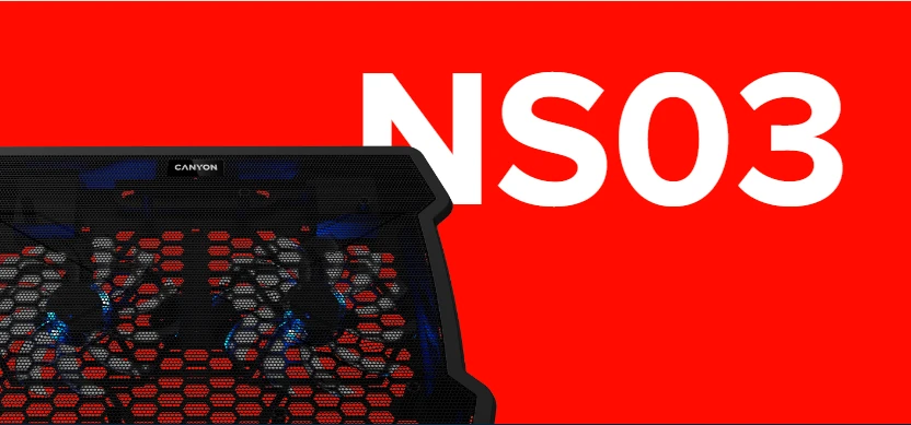 Aušinimo stovas nešiojamam kompiuteriui Canyon CNE-HNS03, iki 15,6
