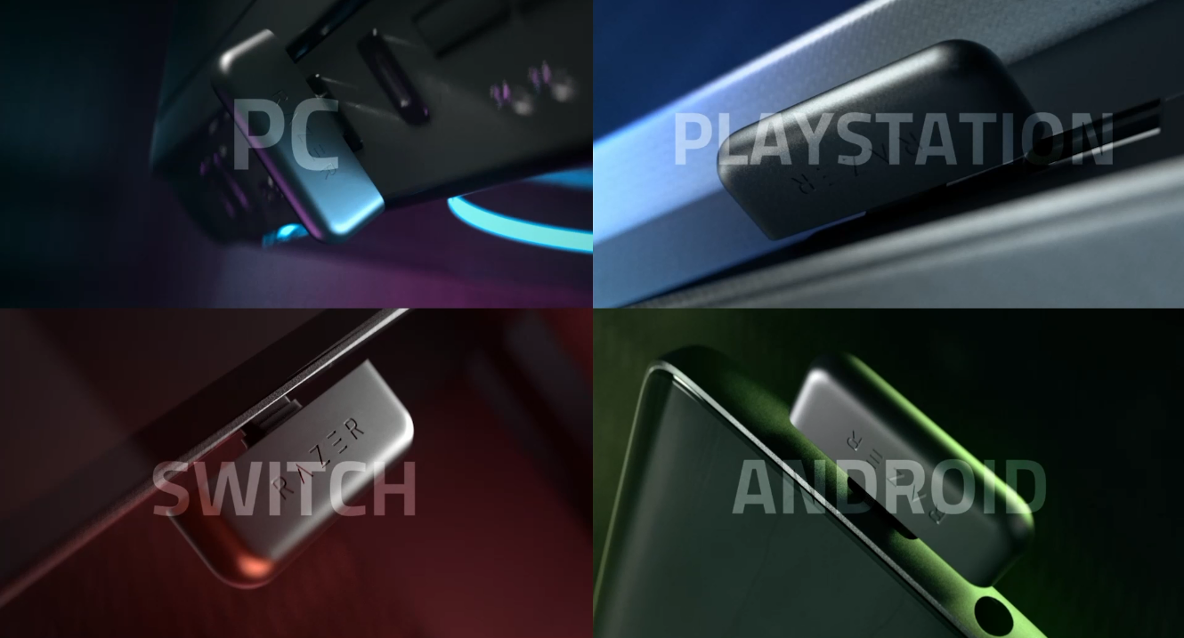 Multiplatforminės Belaidės Ausinės Žaidimams Razer Barracuda X Quartz,  Rožinės aprašymas - Prekės nuotrauka