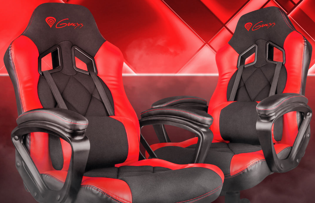 Žaidimų kėdė Genesis Nitro 330 Gaming Chair, Juoda-raudona aprašymas - Prekės nuotrauka