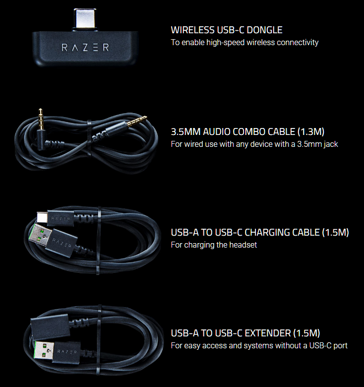 Multiplatforminės Belaidės Ausinės Žaidimams Razer Barracuda X Quartz,  Rožinės aprašymas - Prekės nuotrauka