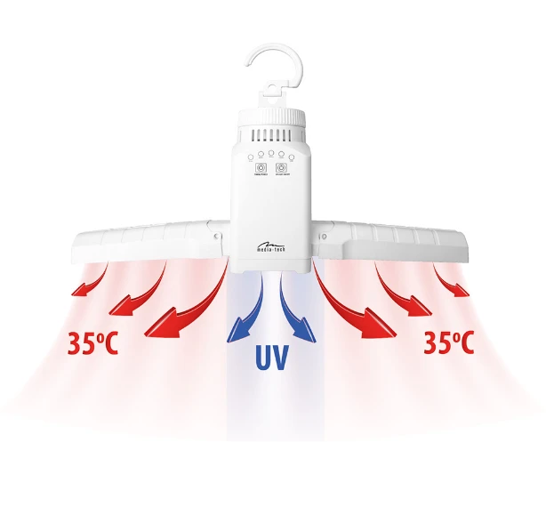 Media-Tech Nešiojamas drabužių ir batų džiovintuvas SMART AIRDRYER UV MT6518 aprašymas - Prekės nuotrauka