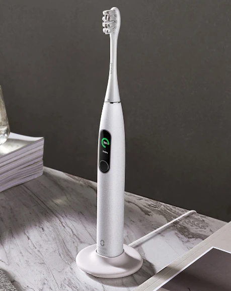 Elektrinis dantų šepetėlis Oclean X Pro Elite, pilkas aprašymas - Prekės nuotrauka