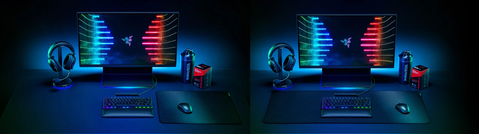 Hibridinis pelės kilimėlis Razer Strider Large aprašymas - Prekės nuotrauka