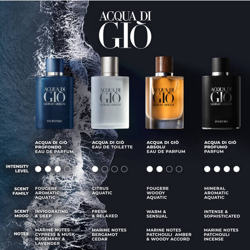 Giorgio Armani Acqua Di Giò Profondo EDP 125 ml | Varle.lt