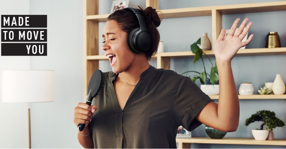 Deep Bass Belaidės Ausinės Panasonic RB-M300BE-K, Juodos aprašymas - Prekės nuotrauka