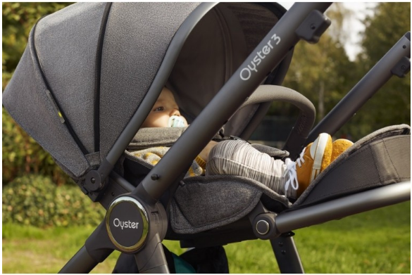 Babystyle Vežimėlis Oyster 3 - Mercury, pilkas aprašymas - Prekės nuotrauka